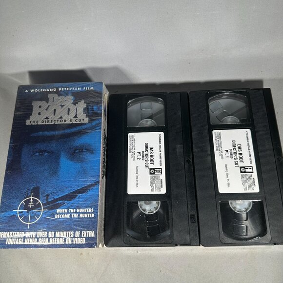 Das Boot The Directors Cut VHS Wolfgang Petersen R Columbia Pictures 2 Tapes - Picture 3 of 3